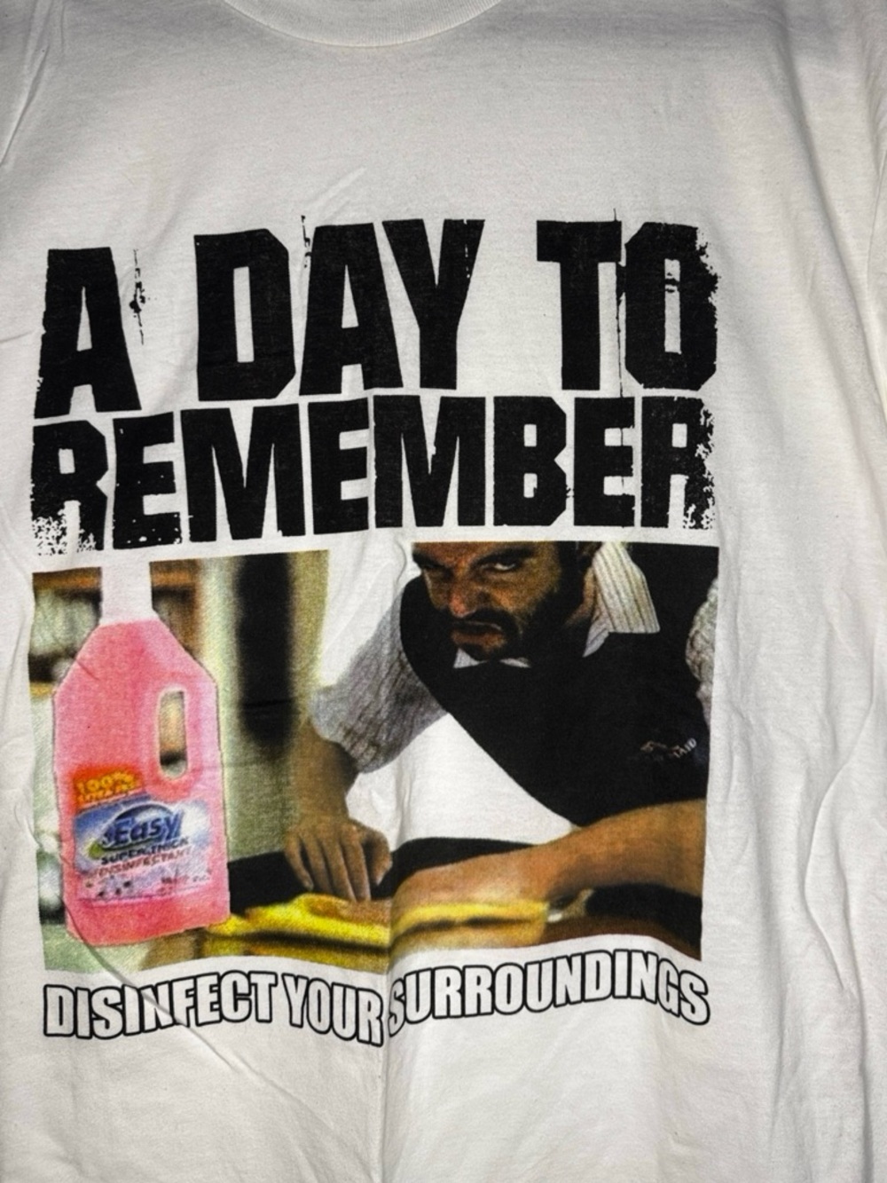 A day To Remember - “Disinfect Your Surroundings” single promo band T-shirt (XL)